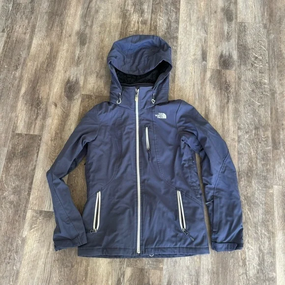The North Face Soft Shell Ski & Snow Jacket with Removable Hood - Purple Jackets & Coats